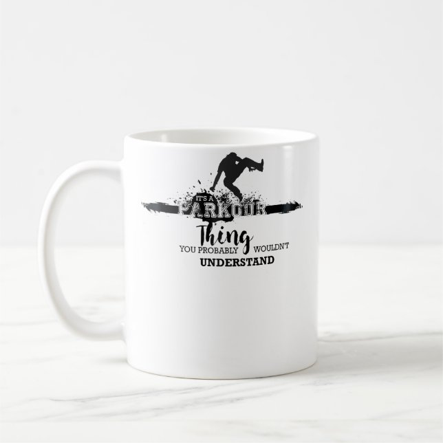 Parkour Free Runner Coffee Mug (Left)
