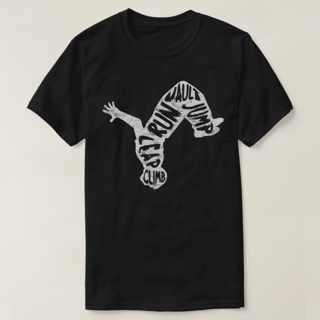 Parkour Free Running Backflip 2 T-Shirt (Design Front)