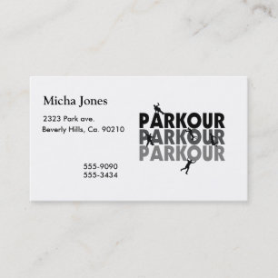Parkour Free Running Business Card