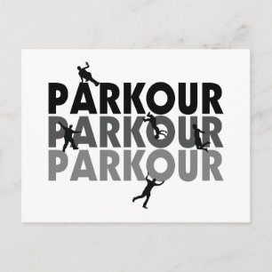 Parkour Free Running Postcard