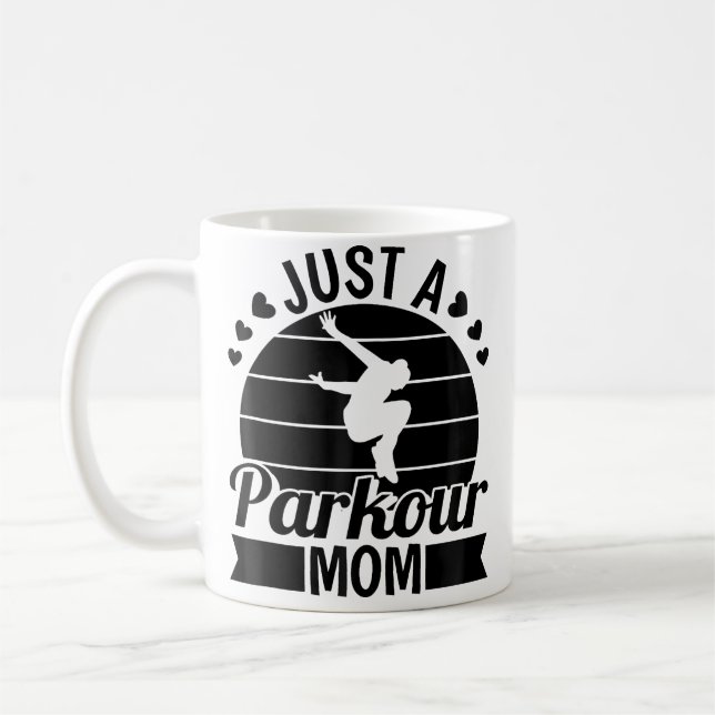 Parkour Free Running Traceur - Runner Just A Parko Coffee Mug (Left)