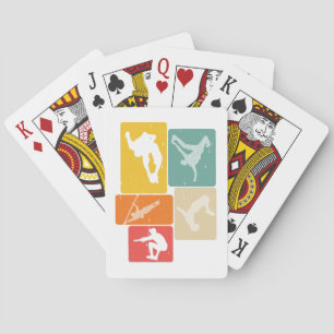 Parkour Freerunner Traceur Retro Freerunning Playing Cards