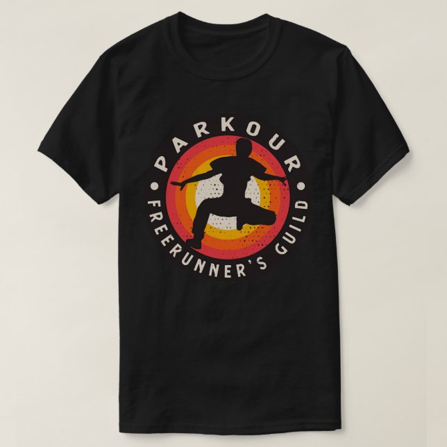 Parkour Freerunners Guild Freerunning T-Shirt (Design Front)