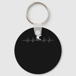 Parkour Heartbeat Funny TShirt Key Ring