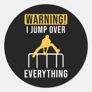 Parkour I jum over everything Classic Round Sticker