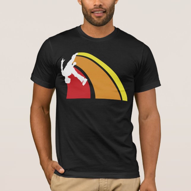 parkour lines warm colours T-Shirt (Front)