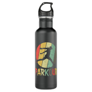 Parkour logo retro colors 710 ml water bottle