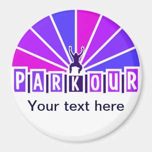 PARKOUR magnet, customise Magnet