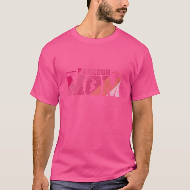 Parkour Mum Sportraining Obstacle boy T-Shirt (Front)