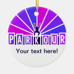 PARKOUR ornament, customize Ceramic Tree Decoration