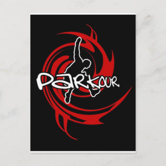 parkour postcard