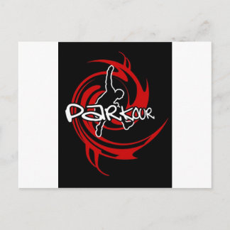 parkour postcard