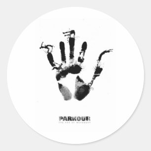 Parkour Poster Classic Round Sticker