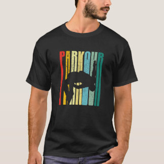 Parkour Race Runner Vintage Freerunning Jumper Gam T-Shirt