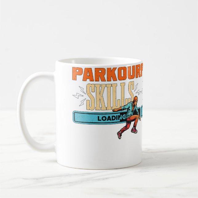 Parkour Skills Loading Loves Freerunning Freestyle Coffee Mug (Left)