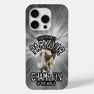 Parkour Squirrel - funny freerunning iPhone 15 Pro Case