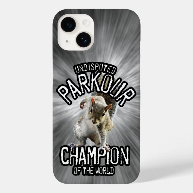 Parkour Squirrel - funny freerunning Case-Mate iPhone Case (Back)