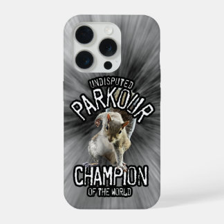 Parkour Squirrel - funny freerunning iPhone 15 Pro Case