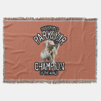 Parkour Squirrel - funny freerunning Throw Blanket
