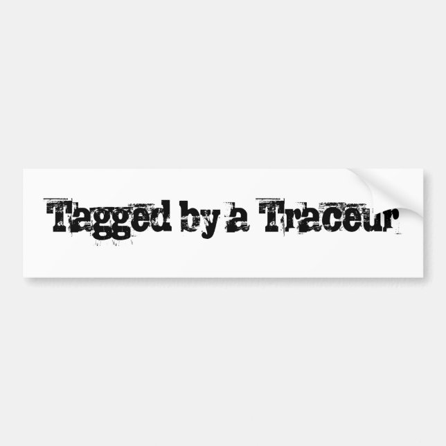 Parkour - Tagged Bumper Sticker (Front)
