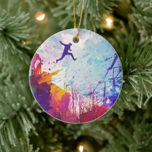 Parkour Urban Free Running Ceramic Decoration