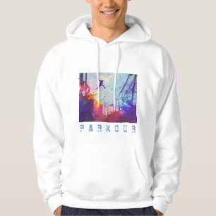 Parkour Urban Free Running Freestyling Art Sepia Hoodie