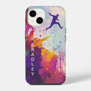 Parkour Urban Free Running Freestyling Modern Art iPhone 14 Case