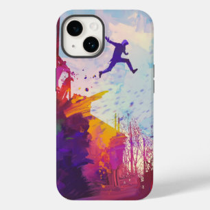 Parkour Urban Free Running Freestyling Modern Art iPhone 14 Case