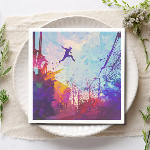 Parkour Urban Free Running Freestyling Napkin