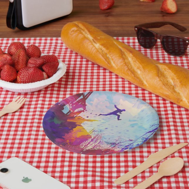 Parkour Urban Free Running Freestyling Party Paper Plate (Picnic)