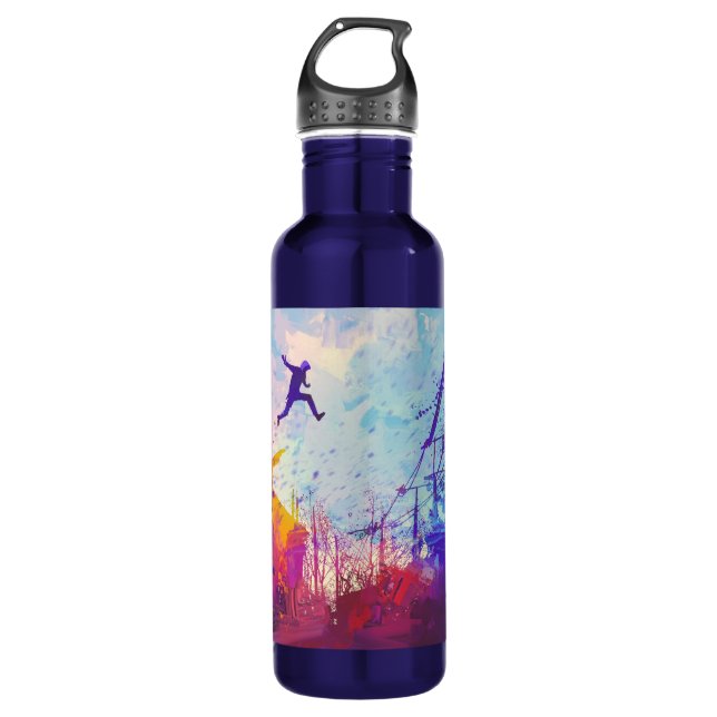 Parkour Urban Free Running Water Bottle (Front)