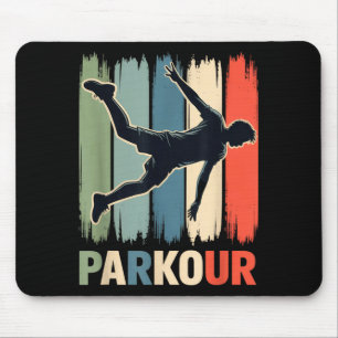 Parkour, Urban Gymnast, Traceur, Runner Mouse Mat