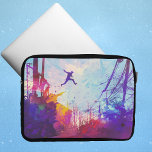 Parkour Urban Obstacle Course Laptop Computer Case<br><div class="desc">A colourful artist's impression of parkour being practiced in an urban back street. Designed for you by Evco Studio.</div>
