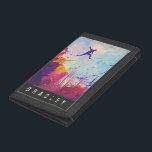 Parkour Urban Obstacle Course Modern Colourful Nam Trifold Wallet<br><div class="desc">Parkour Urban Obstacle Course Modern Colourful Personalised Name Trifold WalletA colourful modern artist's impression of parkour being practiced in an urban background.</div>