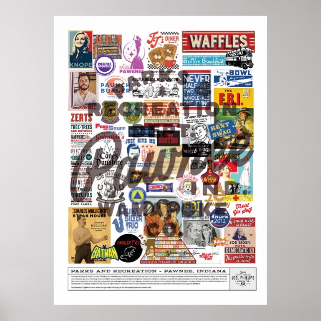 PARKS AND REC COLLAGE POSTER (Front)