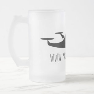 Parks N' Tech Quadcopter Frosted Glass Beer Mug
