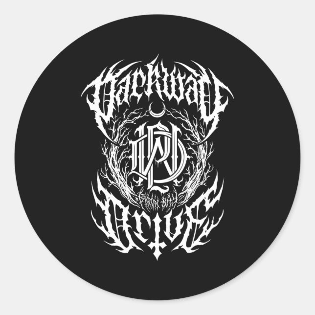 Parkway Drive Official Merchandise Metal Crest Classic Round Sticker (Front)
