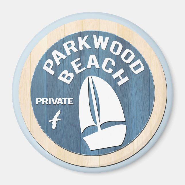 Parkwood Beach 3" Magnet (Front)