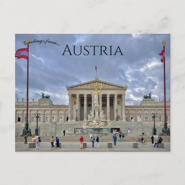 Parlament Österreich Austrian Parliament Austria Postcard (Front)