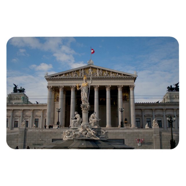 Parlament, Wien Österreich Magnet (Horizontal)