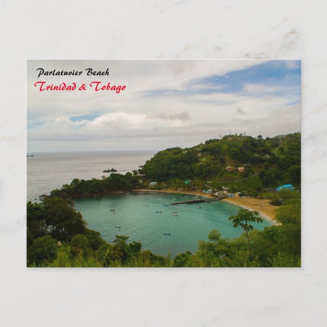 Parlatuvier Beach Postcard (Front)