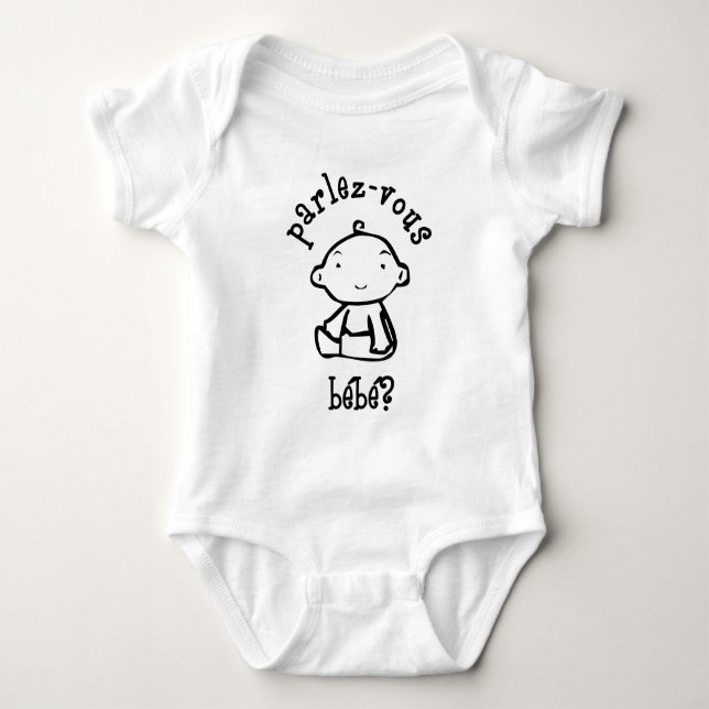 Parlez-Vous Bébé? Baby Bodysuit (Front)