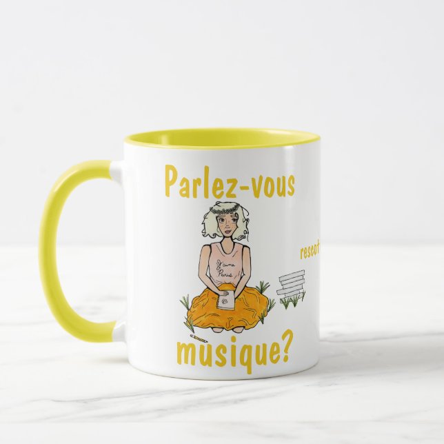 Parlez-vous musique? mug (Left)