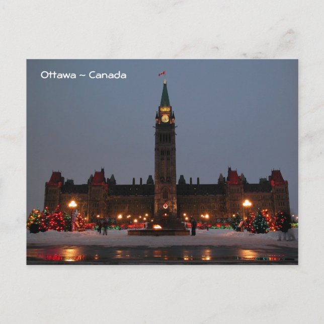 Parliament Buildings, Ottawa Postcard (Front)