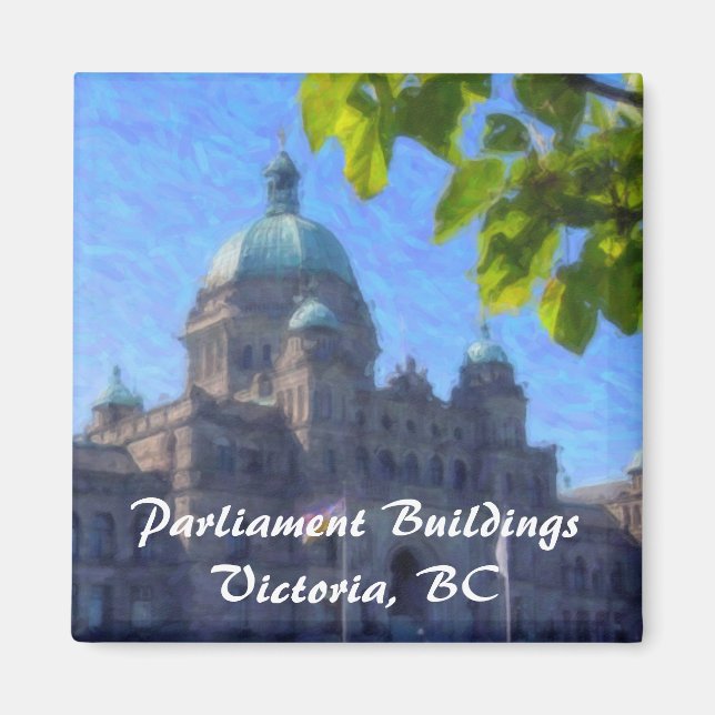 Parliament Buildings, Victoria, BC Magnet (Front)