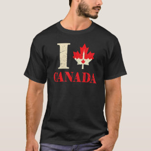 Parliament Hill Heart Canada Day Maple Canadian Lo T-Shirt