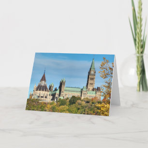 Parliament Hill in Autumn, Ottawa. Card