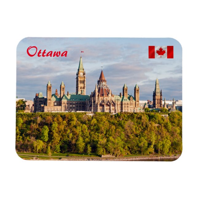 Parliament Hill in Ottawa Magnet (Horizontal)