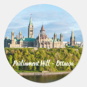 Parliament Hill in Ottawa - Ontario, Canada Classic Round Sticker