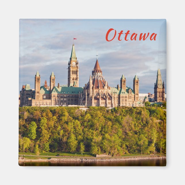 Parliament Hill in Ottawa - Ontario, Canada Magnet (Front)